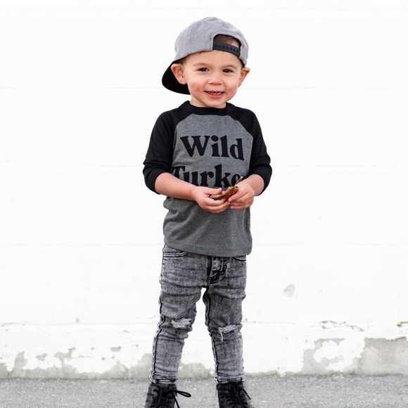 {Rivet Apparel} Wild Turkey Baseball Tee - Sz YL 11-12 ๐ฆ - Picture 2 of 13